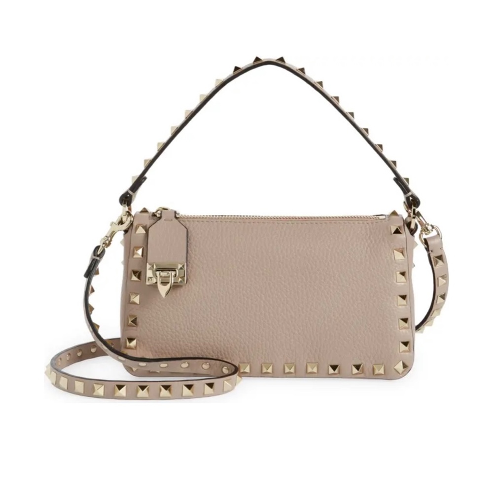 Small Rockstud Leather Shoulder Bag VALENTINO GARAVANI - Picture 7 of 12